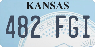 KS license plate 482FGI