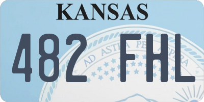 KS license plate 482FHL