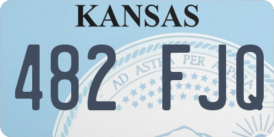 KS license plate 482FJQ
