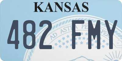 KS license plate 482FMY