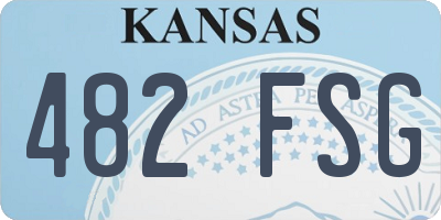 KS license plate 482FSG