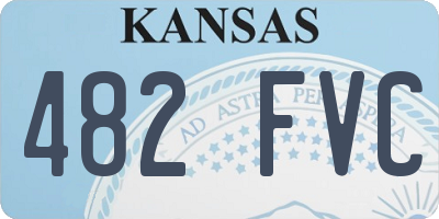 KS license plate 482FVC