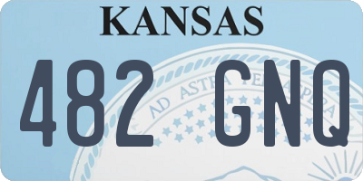 KS license plate 482GNQ