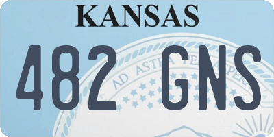 KS license plate 482GNS