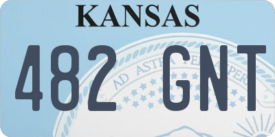 KS license plate 482GNT
