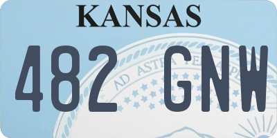 KS license plate 482GNW