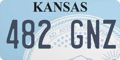 KS license plate 482GNZ