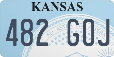 KS license plate 482GOJ