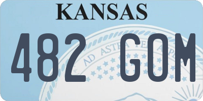 KS license plate 482GOM