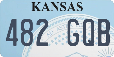 KS license plate 482GQB