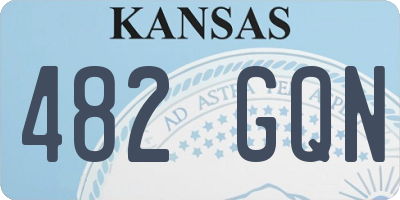 KS license plate 482GQN