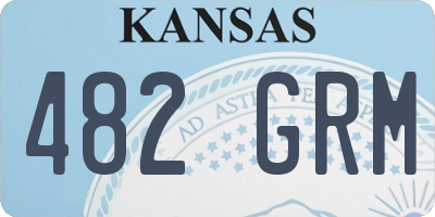 KS license plate 482GRM