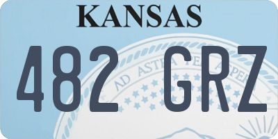 KS license plate 482GRZ