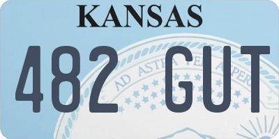 KS license plate 482GUT