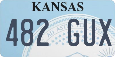 KS license plate 482GUX