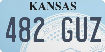 KS license plate 482GUZ