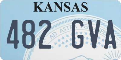 KS license plate 482GVA