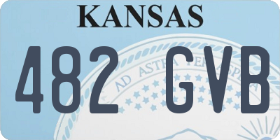 KS license plate 482GVB