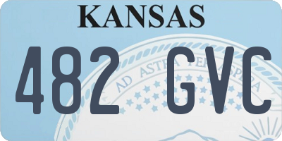 KS license plate 482GVC