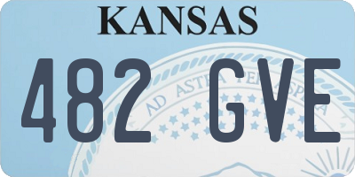KS license plate 482GVE