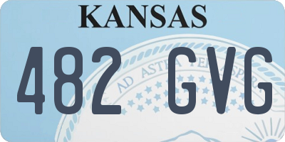 KS license plate 482GVG
