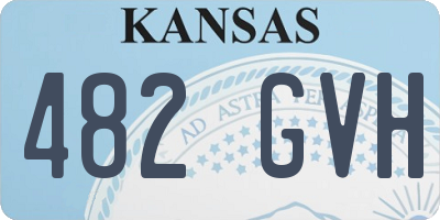 KS license plate 482GVH