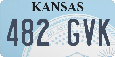 KS license plate 482GVK