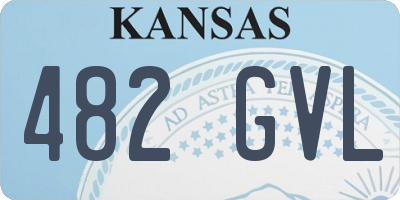 KS license plate 482GVL