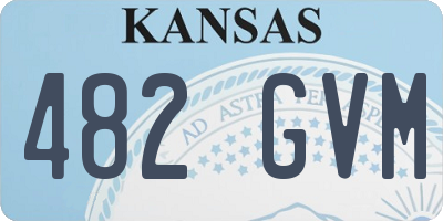 KS license plate 482GVM