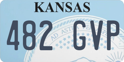 KS license plate 482GVP