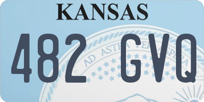 KS license plate 482GVQ