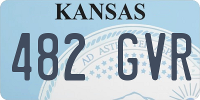 KS license plate 482GVR