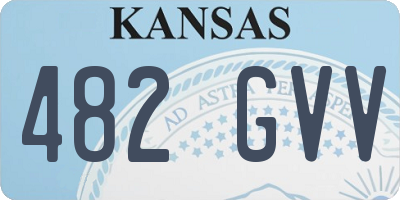 KS license plate 482GVV