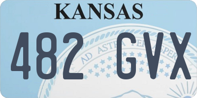 KS license plate 482GVX