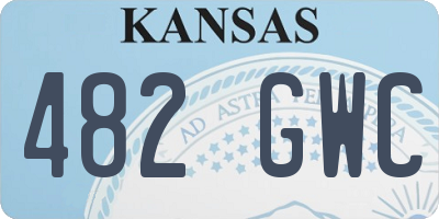KS license plate 482GWC