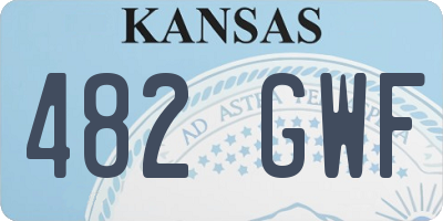 KS license plate 482GWF