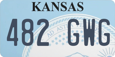 KS license plate 482GWG