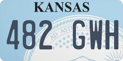 KS license plate 482GWH