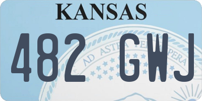KS license plate 482GWJ