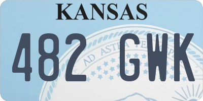KS license plate 482GWK