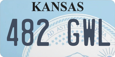 KS license plate 482GWL