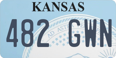 KS license plate 482GWN