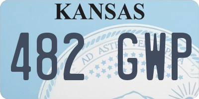 KS license plate 482GWP