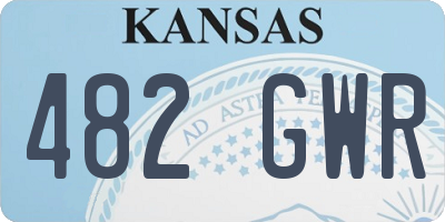 KS license plate 482GWR