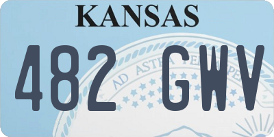 KS license plate 482GWV