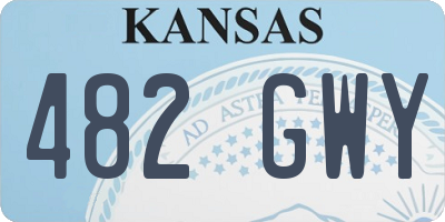 KS license plate 482GWY