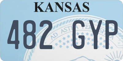 KS license plate 482GYP