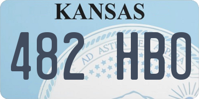 KS license plate 482HBO