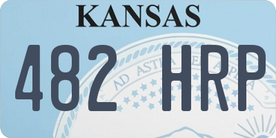 KS license plate 482HRP