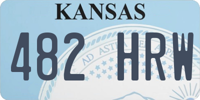 KS license plate 482HRW